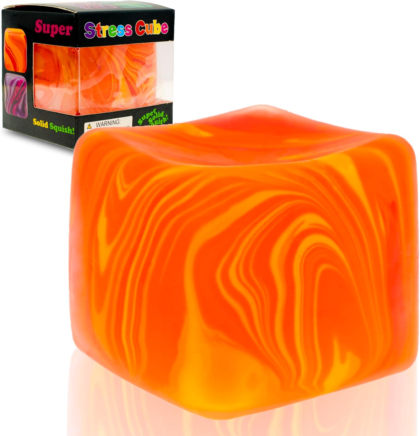 eeDoh Nice Cube C Solid Squish C Yellow & Orange